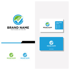 letter C finance logo design and business card vector