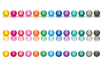 カラフルな球体