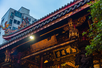 Fototapeta premium 台湾 台北の龍山寺 