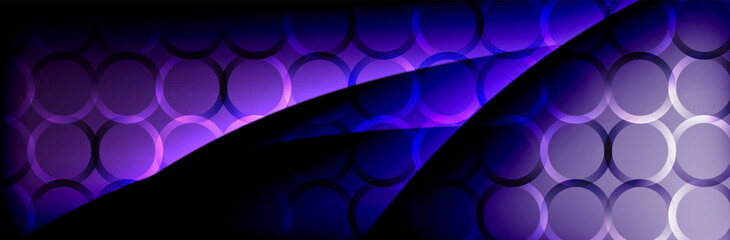 Fluid gradient neon color waves, vector abstract background