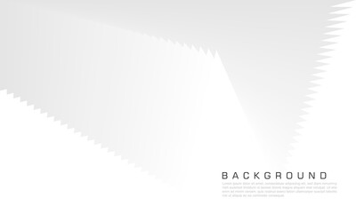 Abstract geometric white and gray colors background. Vector