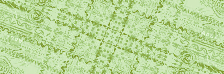 Tie Dye Design. Natural Shibori Fabric. Grass  - obrazy, fototapety, plakaty