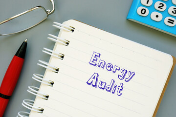 Energy Audit phrase on the page.