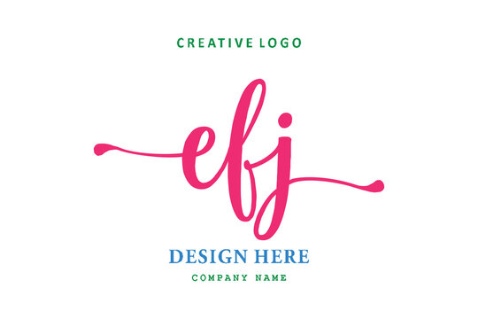logo composition of the letter EFJ is simple, easy to understand and authoritativePrint