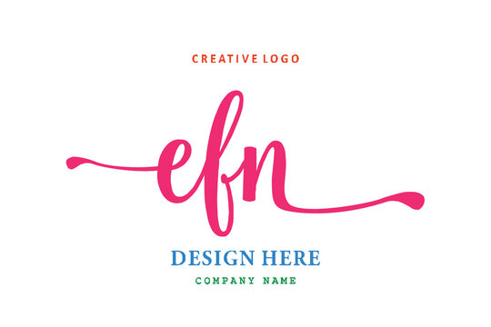 logo composition of the letter EFN is simple, easy to understand and authoritativePrint