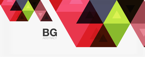 Mosaic triangle pattern abstract background for cover, banner, flyer and poster and other template