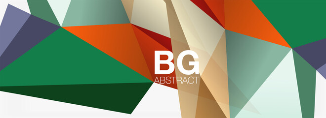 Obraz premium 3d mosaic abstract backgrounds, low poly shape geometric design