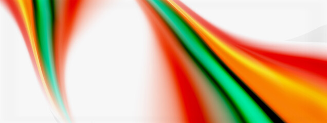 Abstract Background. Smooth flowing lines, blurred waves, rainbow color style stripes. Vector illustrations for covers, banners, flyers and posters and other