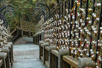 台湾　日月譚の文武廟年梯歩道
