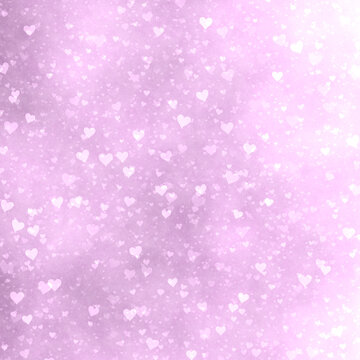 Naklejki pink background with harts