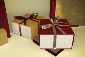 Arabic Gift Box Mockup