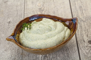 Cottage cream snack with herbs