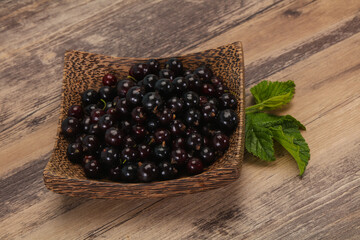 Fresh ripe sweet black currant
