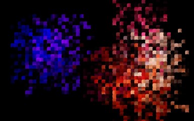 Dark Multicolor, Rainbow vector backdrop with rectangles, squares.