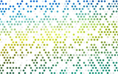 Dark Blue, Yellow vector template in hexagonal style.