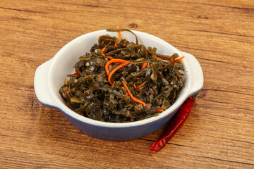 Seaweed cabbage with carrot and sesame