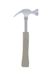 Curved hammer tool. vector illustration
