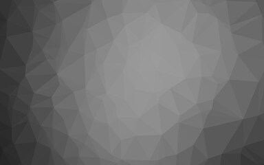 Light Silver, Gray vector polygon abstract background.