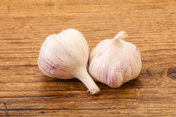 Fresh ripe and tasty garlic