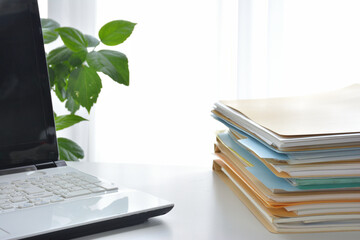 Documents on a desk