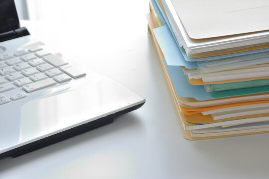 Documents on a desk