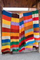 Crochet colorful blanket for sale at gergean street