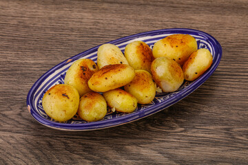 Roasted baby potato in the bowl