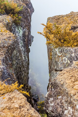 Crevasse au Maïdo, île de la Réunion 