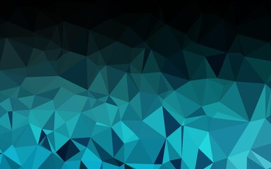 Light BLUE vector triangle mosaic template.