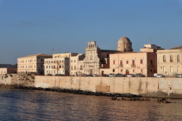 Siracusa - Chiesa dello Spirito Santo la mattina presto