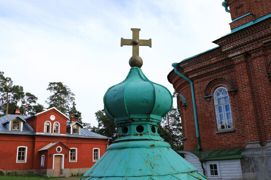 Courtyard of Valaam monastery