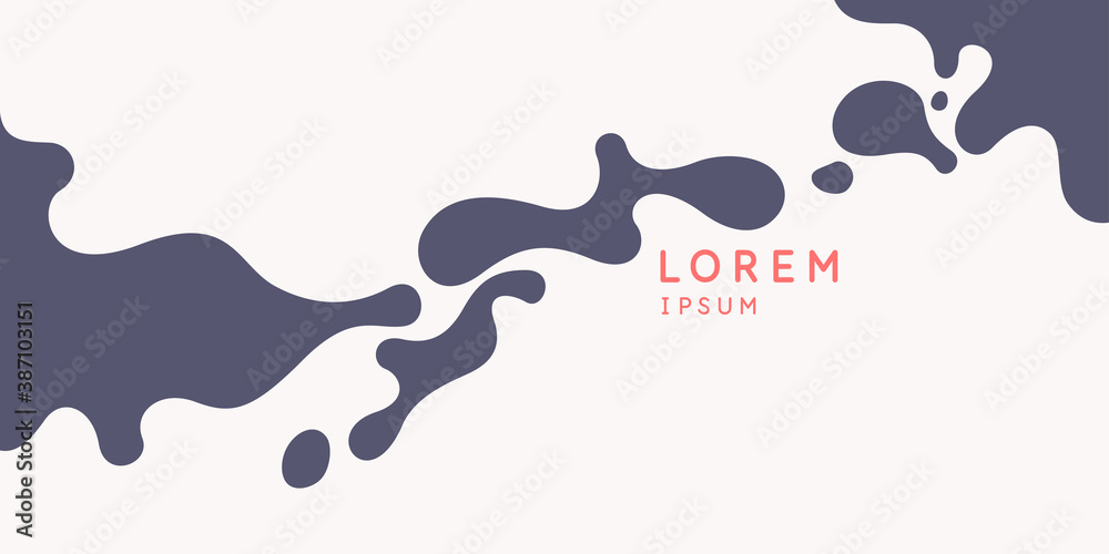 Poster modern backgrounds with abstract elements and dynamic shapes. compositions of spots. vector illustra