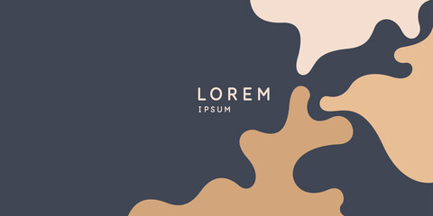 Modern backgrounds with abstract elements and dynamic shapes. Compositions of spots. Vector illustration.