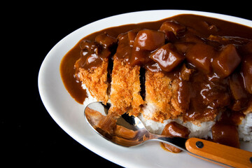 大盛りカツカレー