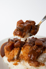 大盛りカツカレー