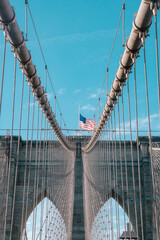 Obraz premium Foto del Puente de Brooklyn