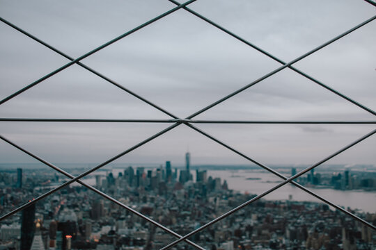 Foto del skyline de Manhattan desde un rascacielos