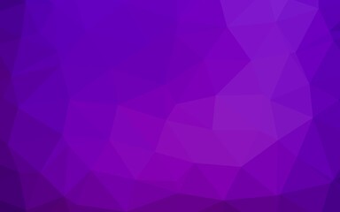 Light Purple vector shining triangular pattern.