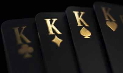 Black Casino Cards Kings