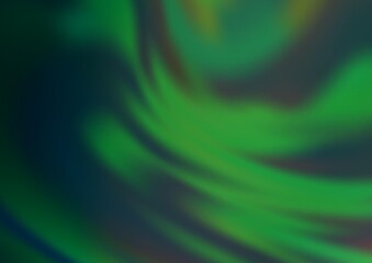 Light Green vector glossy bokeh pattern.