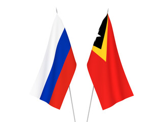 Russia and East Timor flags