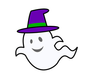 ゴースト帽子(紫)