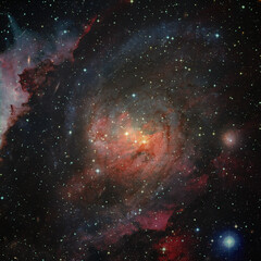 Spiral Galaxy. Elements of this image furnished by NASA