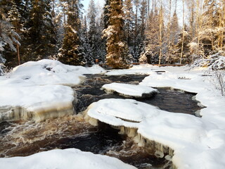 river in winter