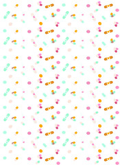 colored pills and medicines, vector illustration on a white background