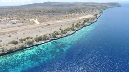 This is an airstrip on the island of Kisar which is close to the ocean and looks so beautiful