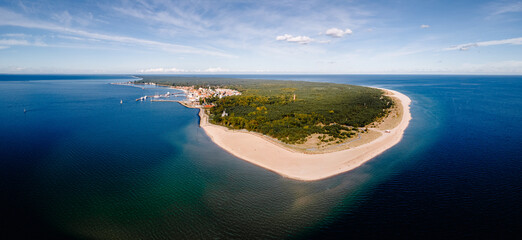 Panorama of the city of Hel on the Hel Peninsula