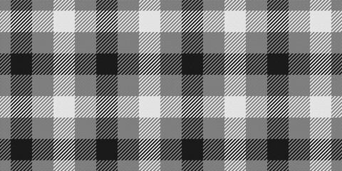 black white checkered tartan traditional ornament repeatable pattern, textile texture from plaid, tablecloths, shirts, clothes. editable vector, easy color changing - one color one object