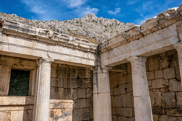 Fototapeta premium The ancient remains of Sagalassos is one of the best-preserved ancient cities in Turkey and city was surrounded by a series of valleys that were gradually incorporated into its territory.