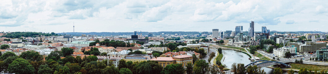 Fototapeta na wymiar Panoramic view of Vilnius